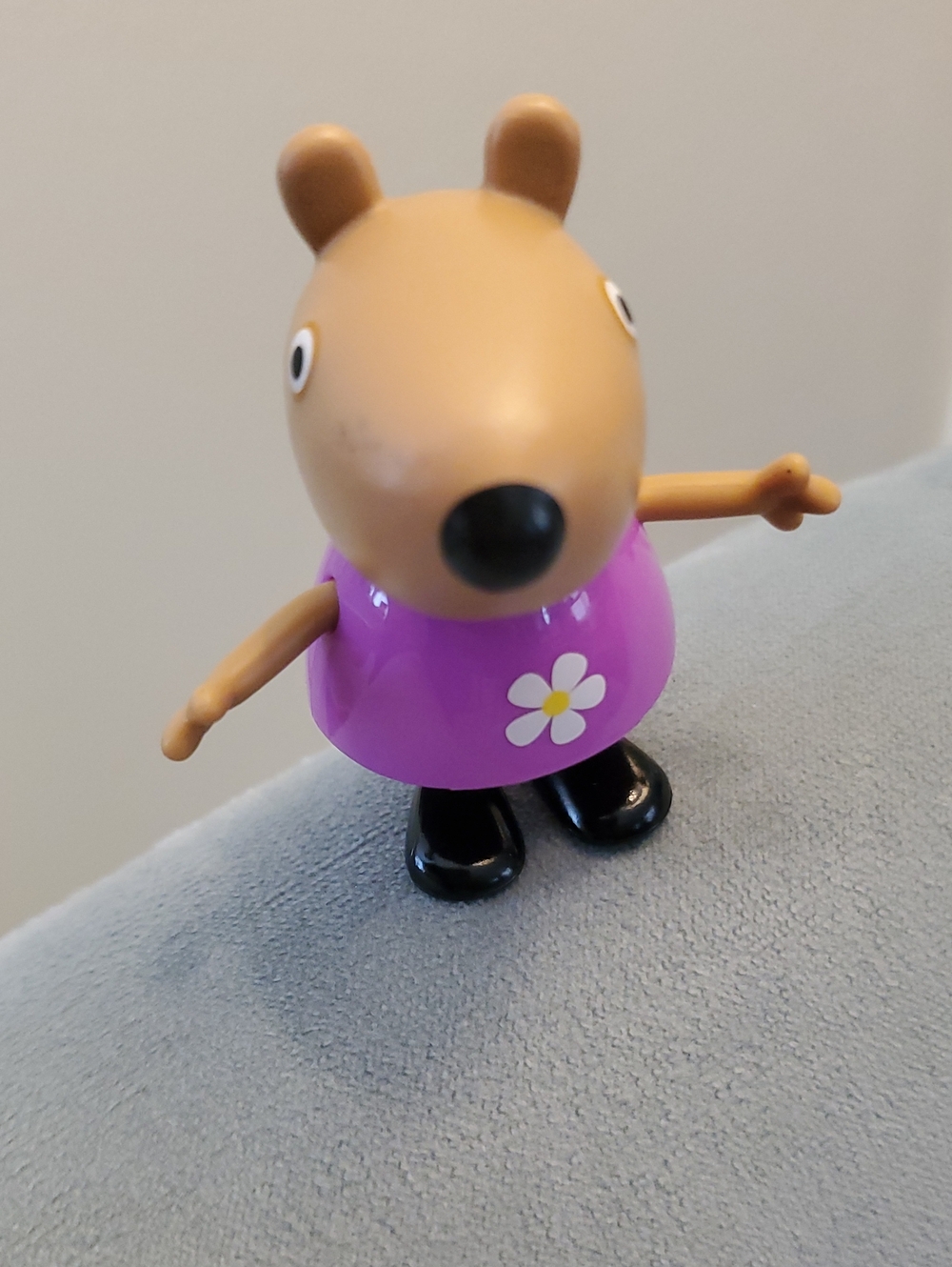 Birgit.. Peppa Pig Bear..RARE Replacement.. Purple Flower Dress..